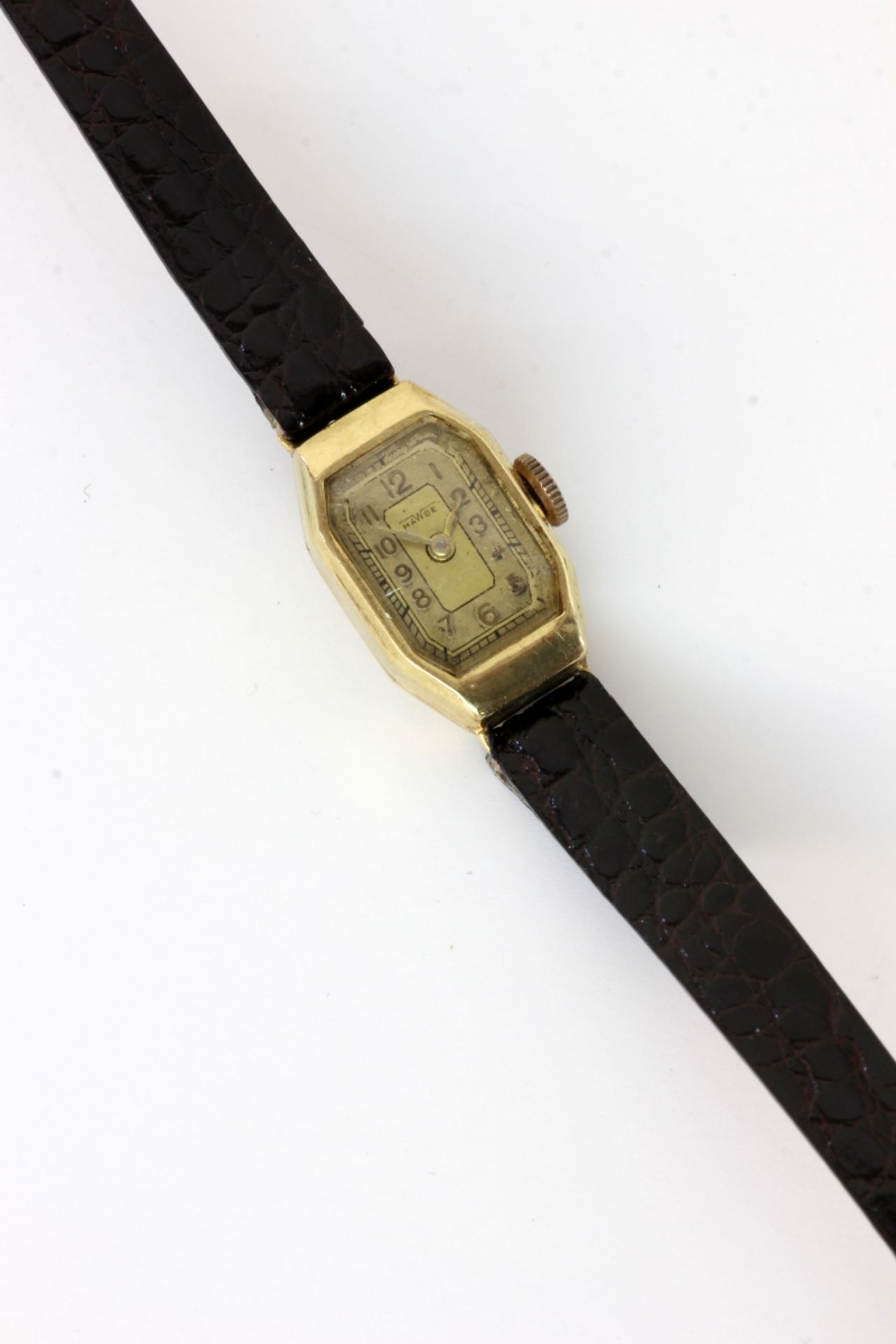 GOLDENE ART DECO DAMENARMBANDUHR