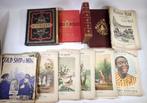 A quantity of sheet music and books dating from the 1870's including various songs for Children by J