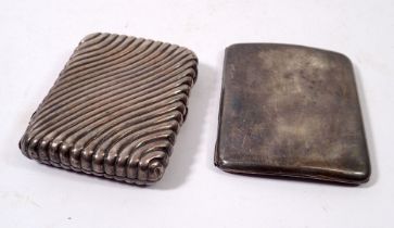 Two silver cigarette cases, 144g
