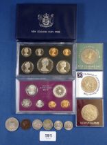 A group of Commonwealth coinage including Edward VII Australian shilling 1910, Victoria Canadian one