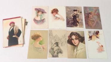A group of glamour postcards (30)
