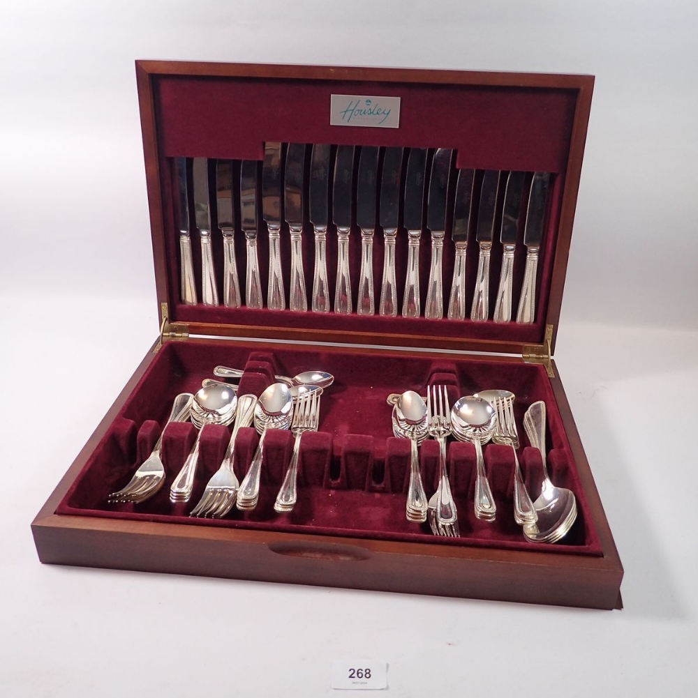 A silver plated Housley cutlery set boxed