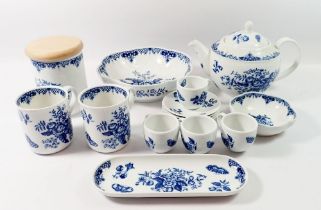 A group of Royal Worcester Hanbury ware comprising teapot, two mugs, four coffee cups and saucers,