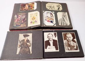 Two postcard albums including film stars etc.