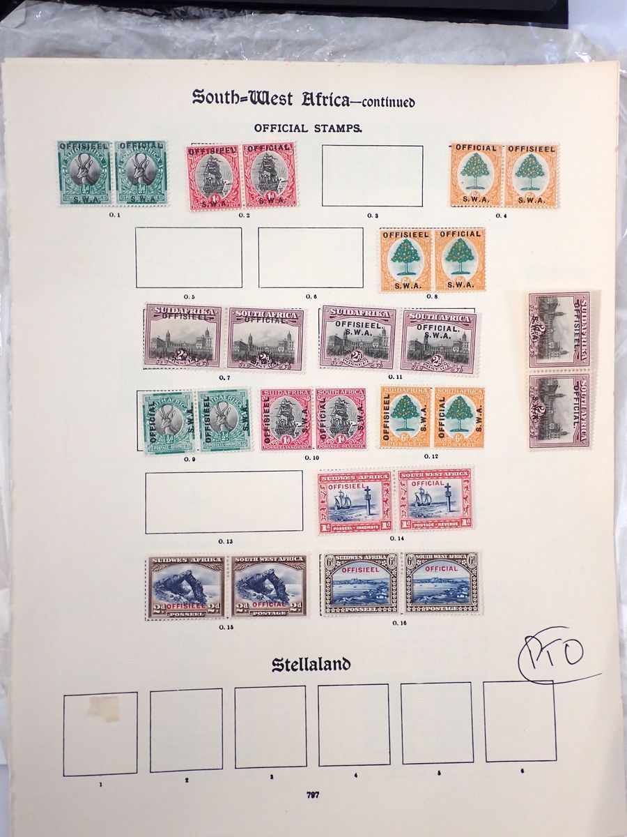 GB British Empire and Commonwealth stamps with stockbook of GB KEVII/KGV definitives up to 2/6d ' - Image 2 of 5