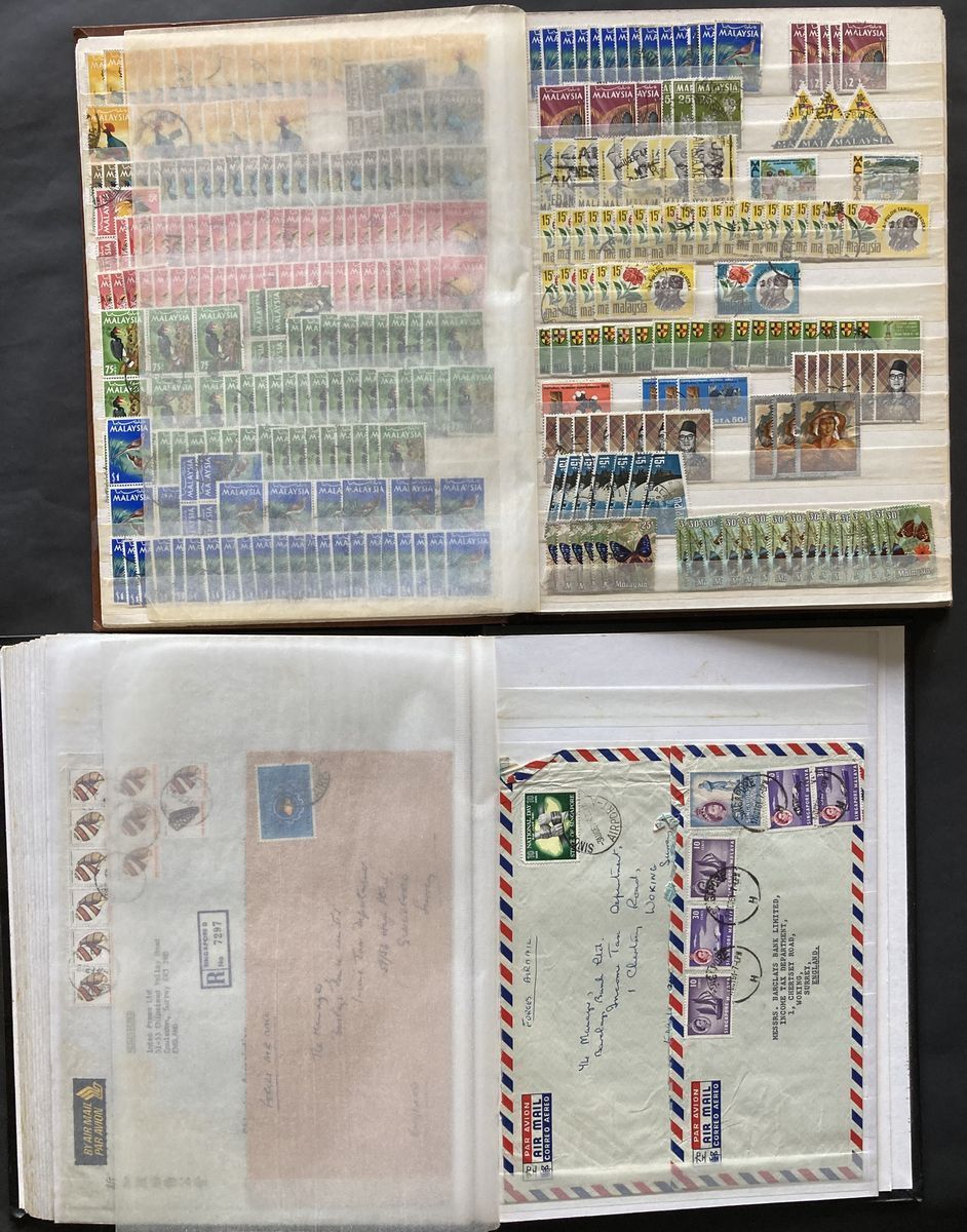 QV-QEII mint stamps of Malaya states on 14 stockcards along with 2 stockbooks full of used of the - Image 4 of 4