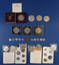 A collection of 10 x silver threepence (pre 47) 12 x commemorative crowns including Festival of