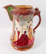 A Burleighware Elizabeth II Coronation jug 21cm tall