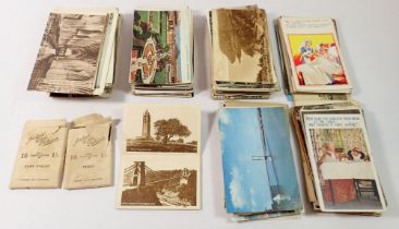 A miscellaneous group of postcards including topographical, humour greetings etc.