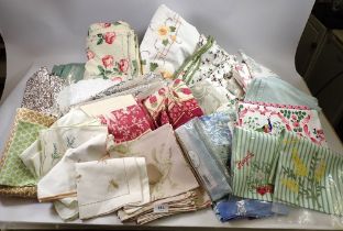 A box of decorative table linen