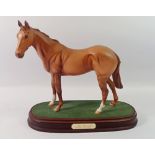 A Royal Doulton horse 'Frisk' on plinth