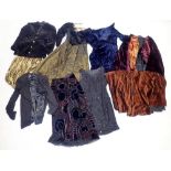 A box of various ladies outfits including Louis Feraud, Laura Ashley, Hobbs, Versace etc.