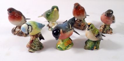 Seven Beswick birds