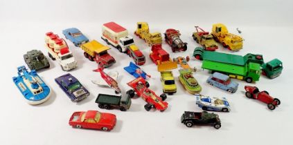 A box of Dinky and other die cast toys