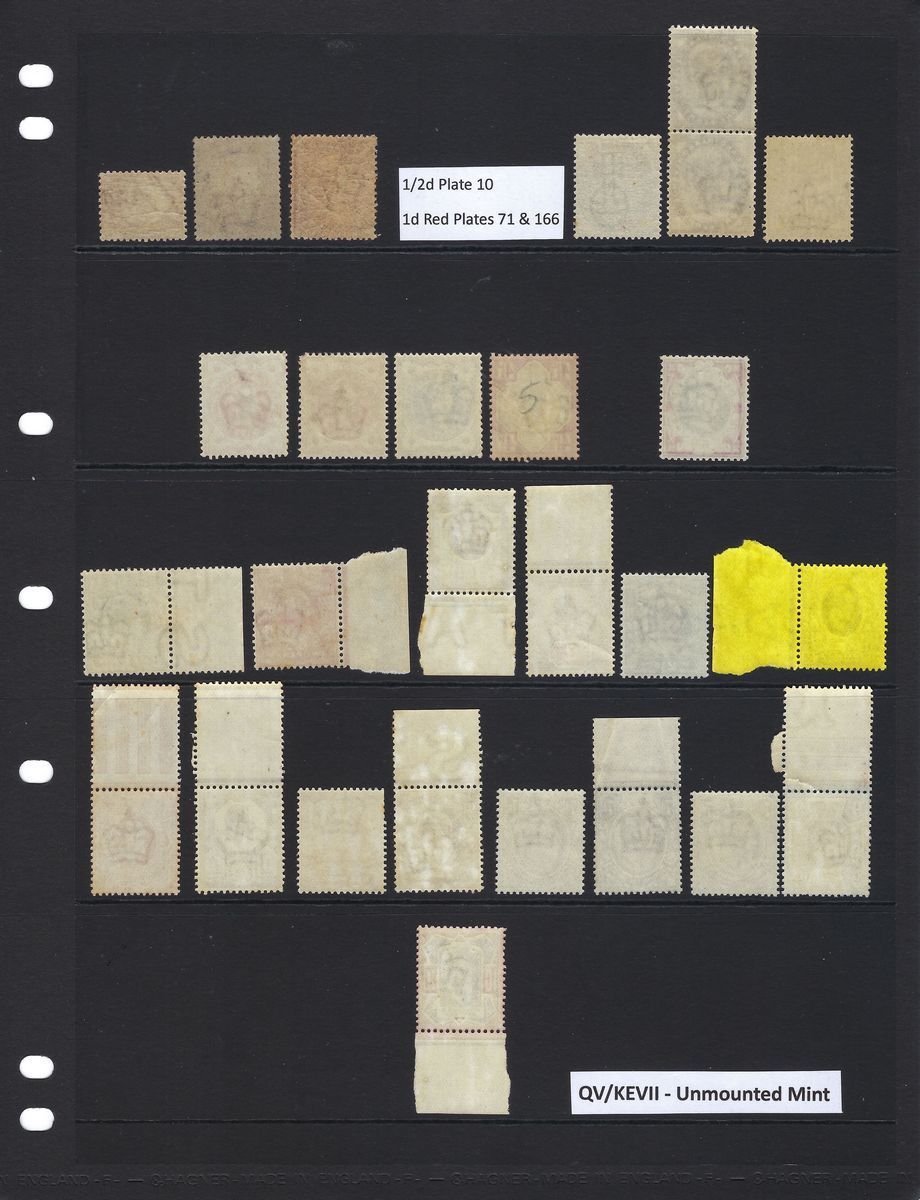Collection of unmounted mint GB QV & KVII definitive stamps, from line engraved 1/2d & 1d reds to - Image 2 of 2