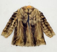 A wolfskin fur jacket