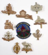 A small group of cap badges