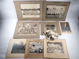 A group of photographic ephemera relating to Lt Col P Dennis stationed in Lucknow India the 1940's