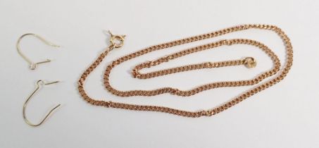 A 9 carat gold chain, 7g, 44cm
