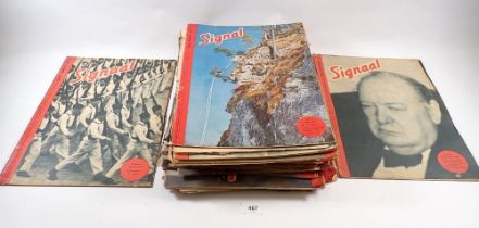 A quantity of German WWII Signal magazines