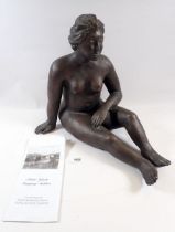 Maria Grazia Sangiorgi-Feddern bronze of a nude, signed, 30cm tall