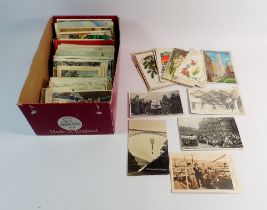 A collection of GB and European postcards including many topographical and some RP's, Swiss,