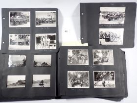 A circa 1950's photograph album containing over 190 pictures relating to a military soldier