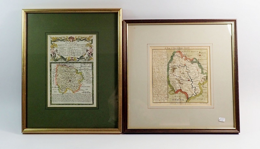 An 18th century map by Owen of The Road From Bristol to Westchester plus a map by Tome of