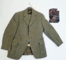 A woollen gentlemen's suit worn by Robert Powell for the film The Thirty Nine Steps