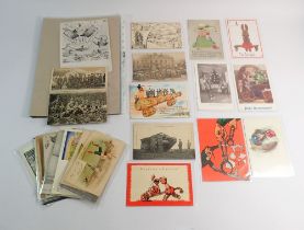 Twenty six various postcards including Mabel Lucie Attwell Glaxo advert plus seven Winston Churchill