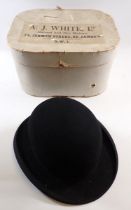 A Light as Air bowler hat and box