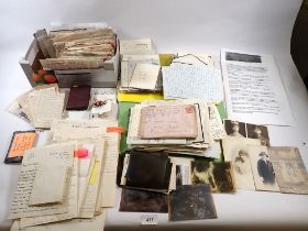 A large collection of WWI private letters to Major W Bell who was in the cavalry from 1909-1920