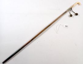 A Victorian bone handled child's cane
