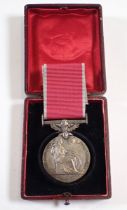 A British Empire medal for Meritorious Service, George VI, to Derek H Moseley, London Gazette 24th