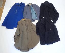 Five various vintage ladies capes