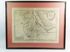 Rigobert Bonne - 18th century map of East Africa (Ethiopia, Sudan & Red Sea) 'Nubie & Abassinie'