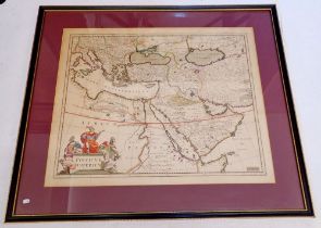 A Bleau map of the Middle East and Turkish Empire, 49 x 59cm