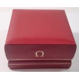 An Omega watch box