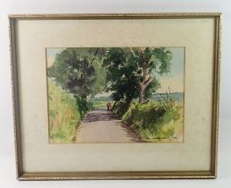 Michael W King - watercolour 'Trees Oakford' signed and dated '78, 23 x 33cm