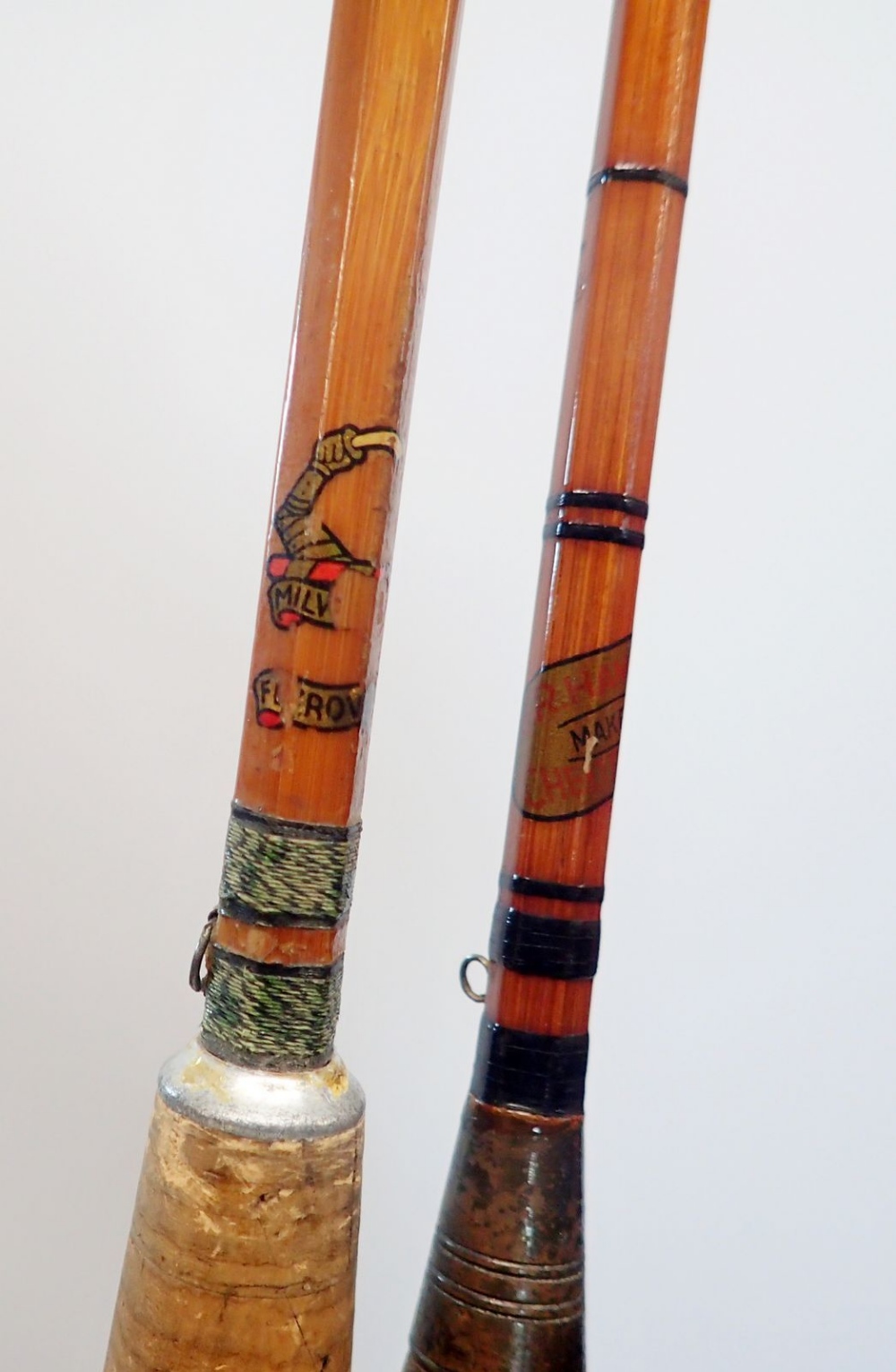 Three fly fishing rods including Millwards Fly Rover split cane, G T Hamlin Cheltenham split cane, a - Image 2 of 2