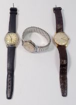 Two vintage Roamer mechanical gentleman's watches plus another vintage watch