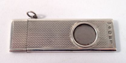 A silver cigar cutter, Birmingham 1977 by William Manton, 6 x 2cm