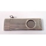 A silver cigar cutter, Birmingham 1977 by William Manton, 6 x 2cm