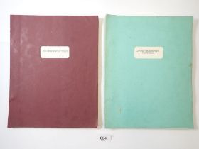 Two vintage scripts for plays published by H M Tennent Ltd, one bearing a handwritten name and