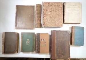 A group of antique books including Trommius Concordance Vol 2, Cambridge Described and Illustrated