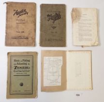 A group of 1930's motoring owners booklets for Austin Twenty and Austin Twelve