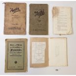 A group of 1930's motoring owners booklets for Austin Twenty and Austin Twelve