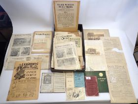 An interesting box of ephemera relating to trade unions and strike action that took place from the