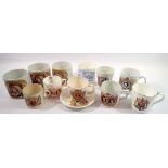 A collection of Royal Commemorative ware including Shelley mug