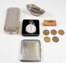 A group of collectables including a Rolls Razor, Sekonda stopwatch, Ronson table lighter etc